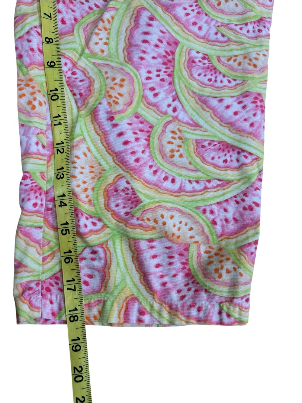 Vintage Talbots Watermelon Print Pastel Capri Pants size 10P (10 petite) - Picture 8 of 8